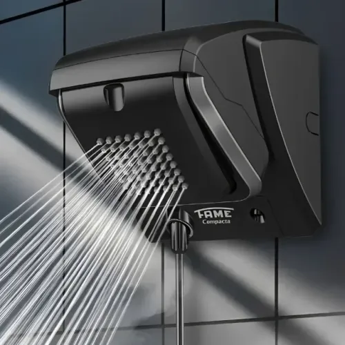 Chuveiro Compacta Eletrônica BLACK- 220v 7.800W FAME