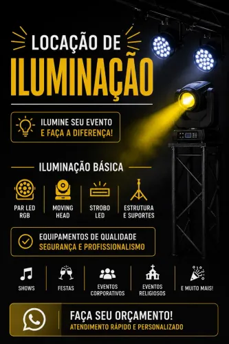 Iluminação para locação 