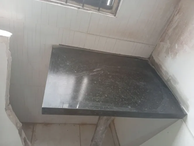 Prateleira de cozinha no verde Ubatuba