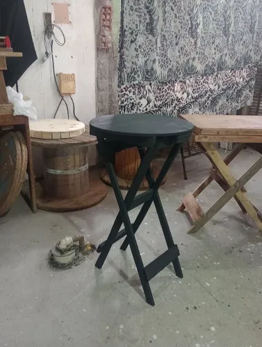Mesa dobrável redonda