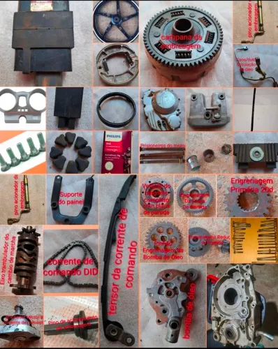 Peças para XR 250 Tornado e CBX 250 Twister aceito cartão 