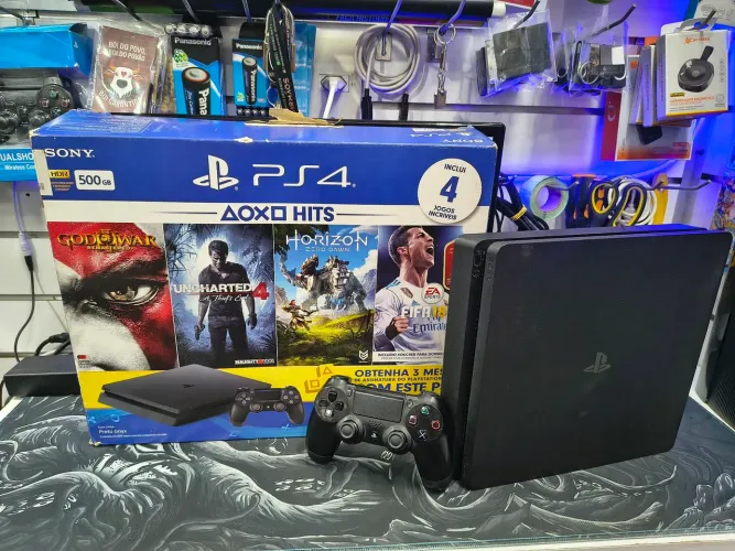 Vendo PlayStation 4 Slim 500gb Seminovo leia a descrição