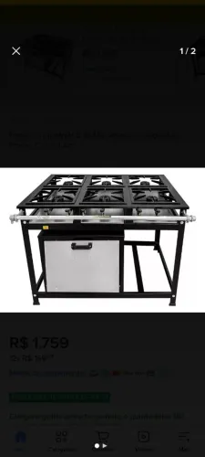 Vendo fogão industrial semi-novo