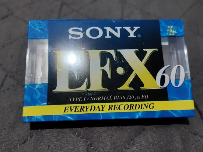 2 unidades Fita Cassete Sony EFX60 LACRADAS DE FÁBRICA!!