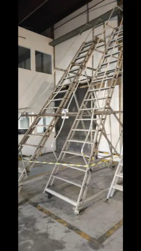 Escada plataforma aluminio