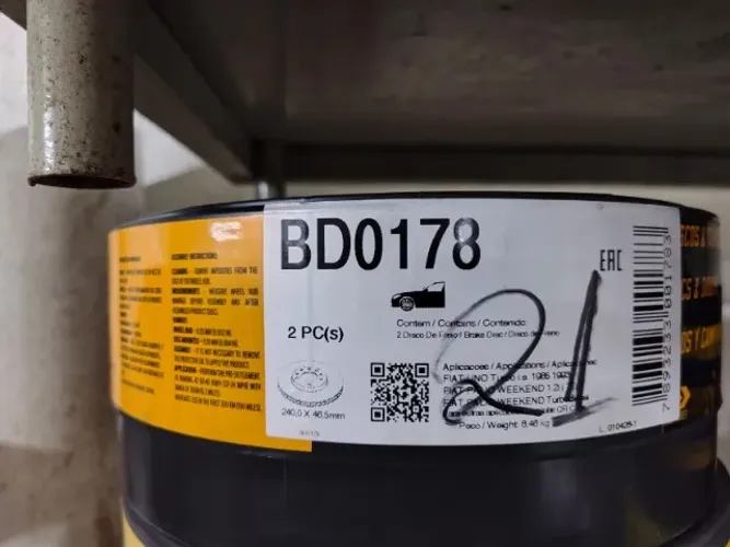 Par de Disco de Freio Dianteiro Ventilado - FREMAX BD0178