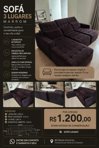 Sofa 3 lugares