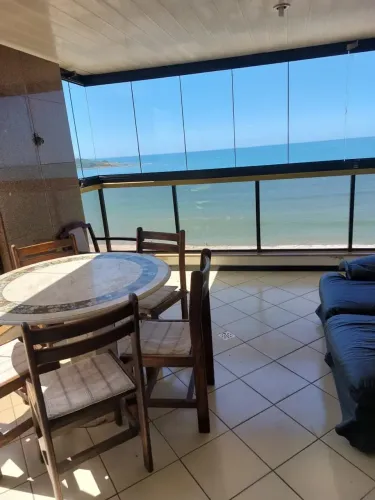 Temporada Apartamento 4 Quartos 180m² FRENTAÇO para o mar da Praia do Morro Elevador 2 Vag