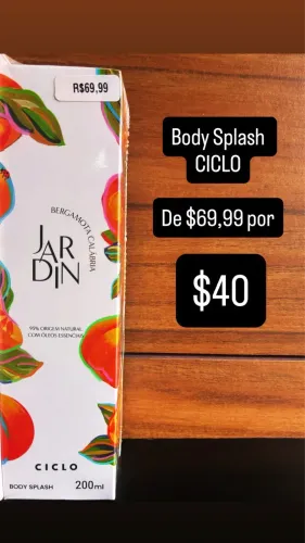 Body Splash CICLO de 69,99 por 40,00