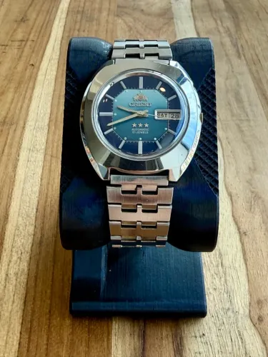 Relógio Orient Tristar Blue Two Tone - 1970