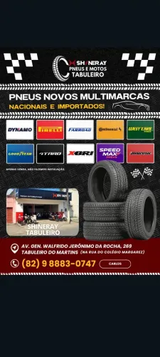 Pneus ,  Novos  ,  nacionais e importados  ,  ( leia  )