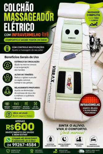 Colchão massageador vibramax - Para você relaxar !