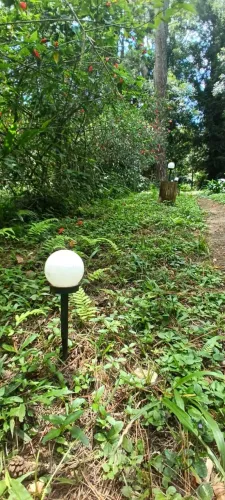 Luminária solar de jardim