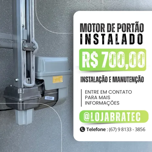 Motor para portão de elevação 8 segundos (instalado)