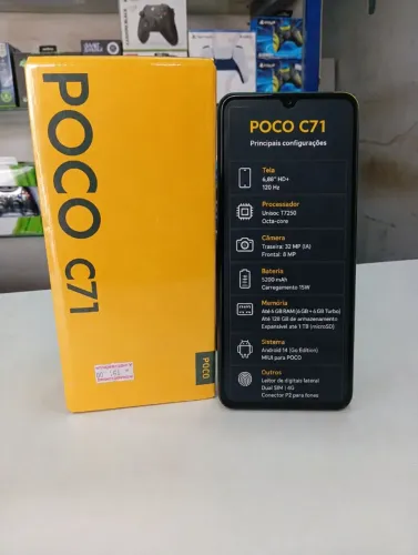 Xiaomi Poco c71 NOVO 128 GB passo cartão