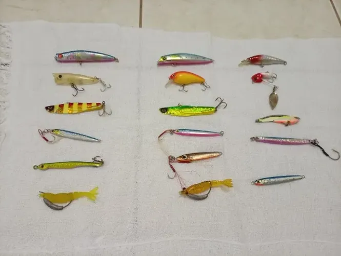 Iscas variadas japonesa para pescar robalo ,tucunaré trairão 