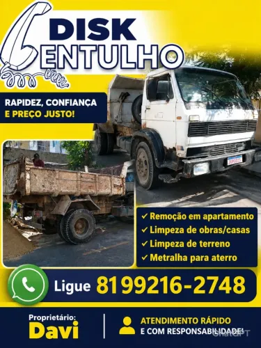 ? DISK ENTULHO limpe sua obra 