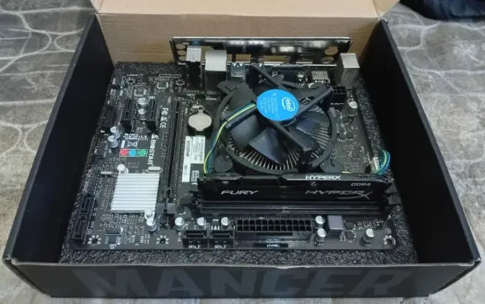 Kit Placa mãe Biostar H310mhp, Pentium G5400 e 8gb ddr4