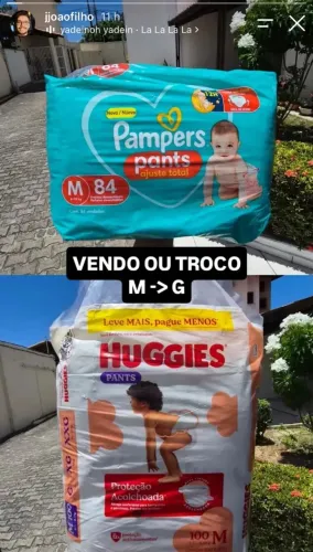 VENDO/TROCO Fraldas M