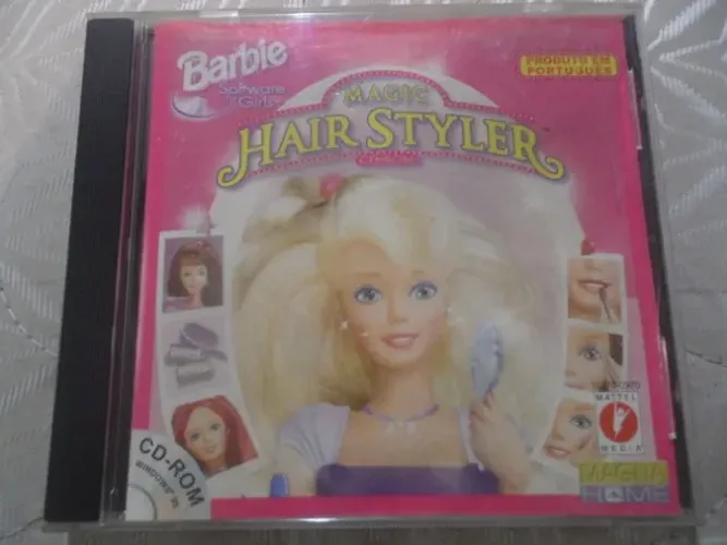 CD ROM Barbie Magic Hair Styler software para pc