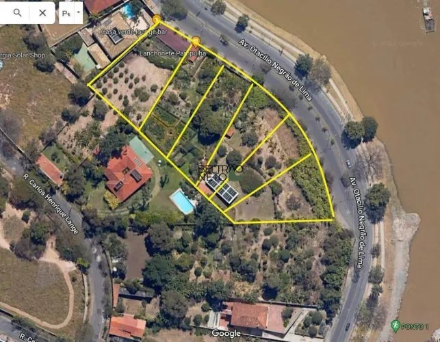 Lotes à venda na Orla da Lagoa da Pampulha