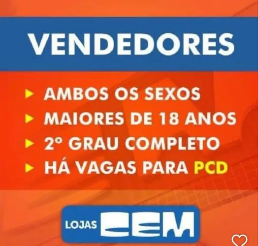 Oportunidade para vendedores