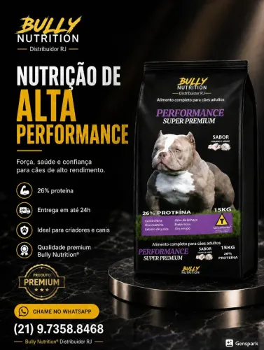 Ração Bully Nutrition para Cães 