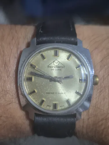 Relógio MONDAINE MECÂNICO SUÍÇO  -   LINDO