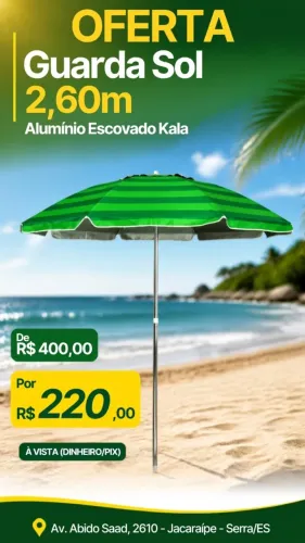 guarda sol Articulado 2,60(Ultima unidade)