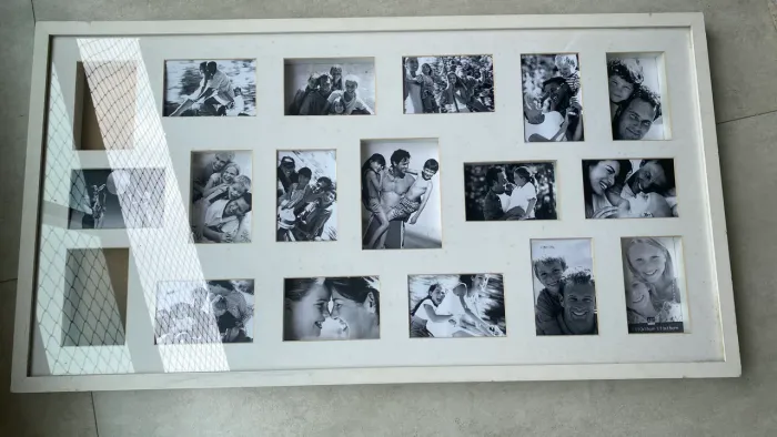 Quadro Painel de Fotos Branco Grande - 18 Divisões - ART IMAGE