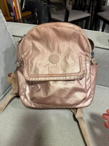 Mochila kipling Matta UP rosê metálic 