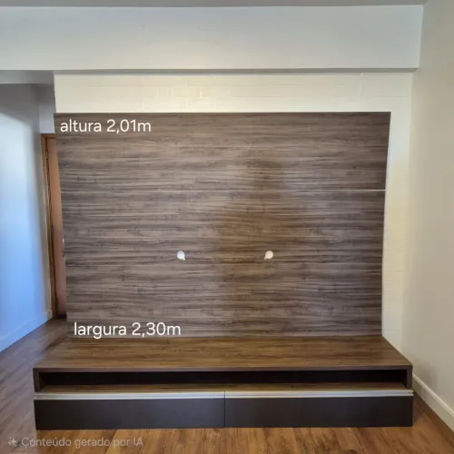 Painel + rack suspenso 100% MDF
