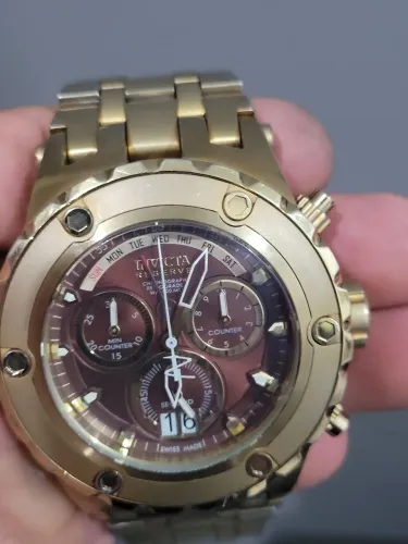 Relógio invicta reserve swiss 500 metros