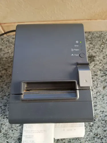 Vendo Impressora Térmica Epson TM-T20, funcionando, folha teste nas fotos.