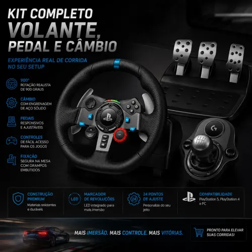 KIT VOLANTE + PEDAL + CÂMBIO ? EXPERIÊNCIA REAL DE CORRIDA NO SEU SETUP