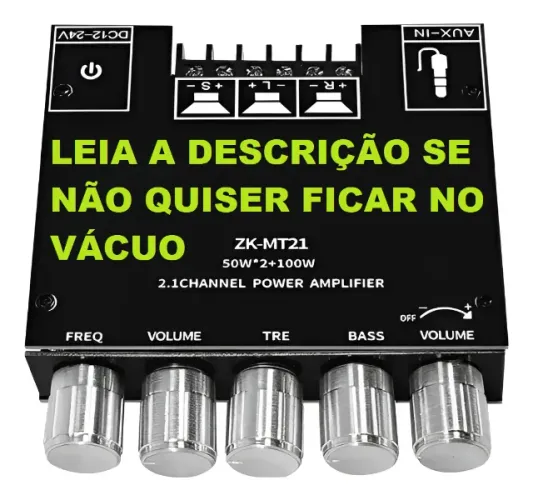 Placa Amplificadora De Subwoofer Estéreo com bluetooth