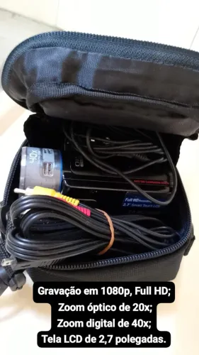 Uma raridade para colecionador Filmadora Samsung HMXQ200. Em perfeito funcionamento.