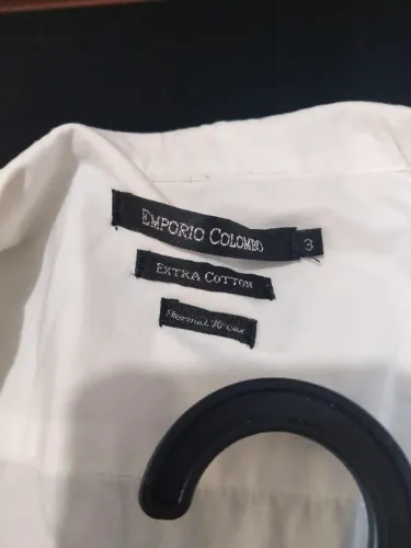 camisa social emporio colombo 3 branca