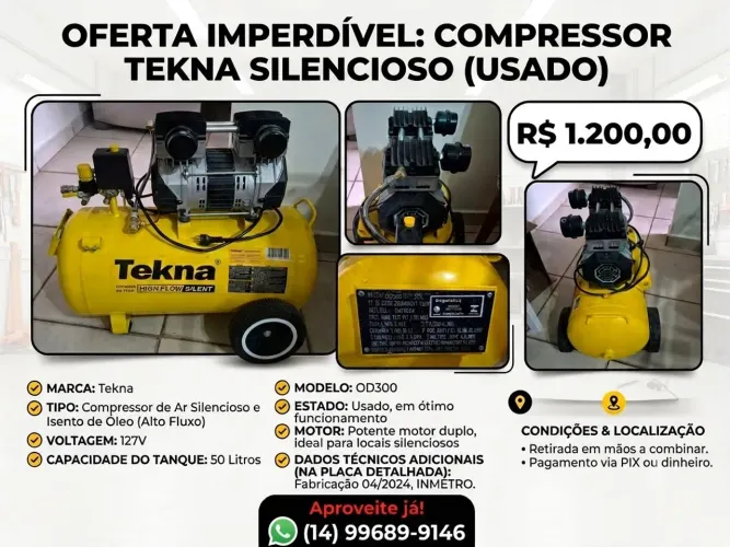 Compressor silêncios 50L