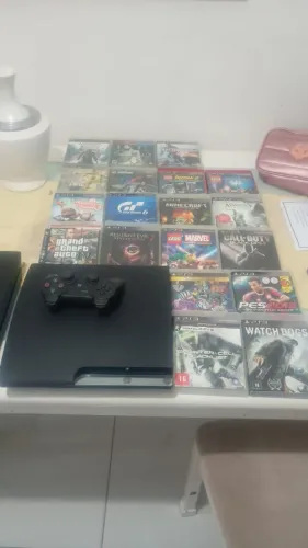 Ps3 slim com 20 jogos