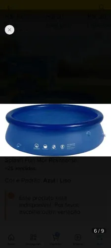 Vendo Piscina Mor de 2400 litros