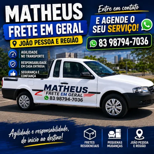 FRETE EM GERAL | JOÃO PESSOA E REGIÃO