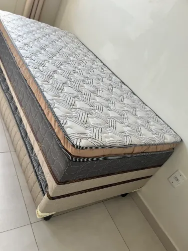 Cama Box solteiro com auxiliar