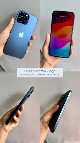 iPhone 15 pro Max - acomp caixa e nota fiscal