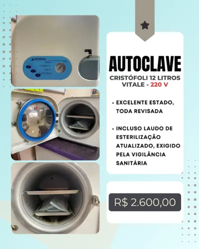 Autoclave CRISTÓFOLI 12 litros Alumínio Vitale - 220 V
