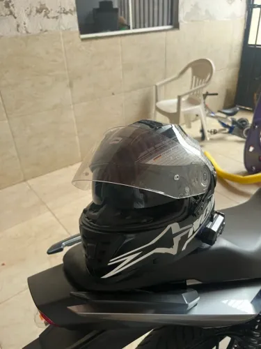 Capacete Norisk Alemanha com intercomunicador tamanho 58