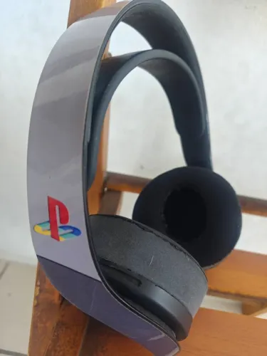 Headset Fone SONY PULSE 3D Edição Nostalgia PS1 Almofadas em gel Skin PS1 PS4 PS5 PC