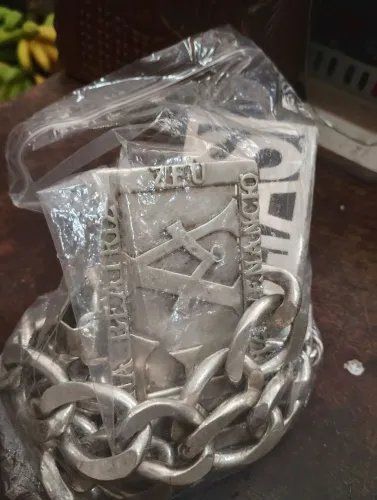 2 cordão de prata 950 peso 932 gramas
