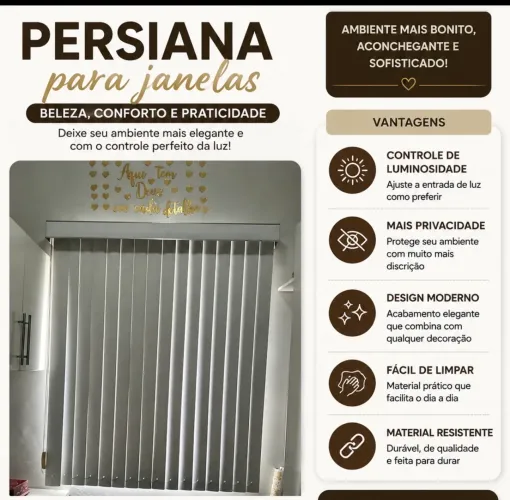 Cortina Persiana para quarto 