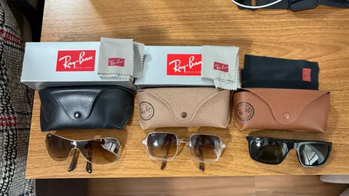 Lote 3 Óculos Ray Ban Originais Square Original Rayban USADOS 